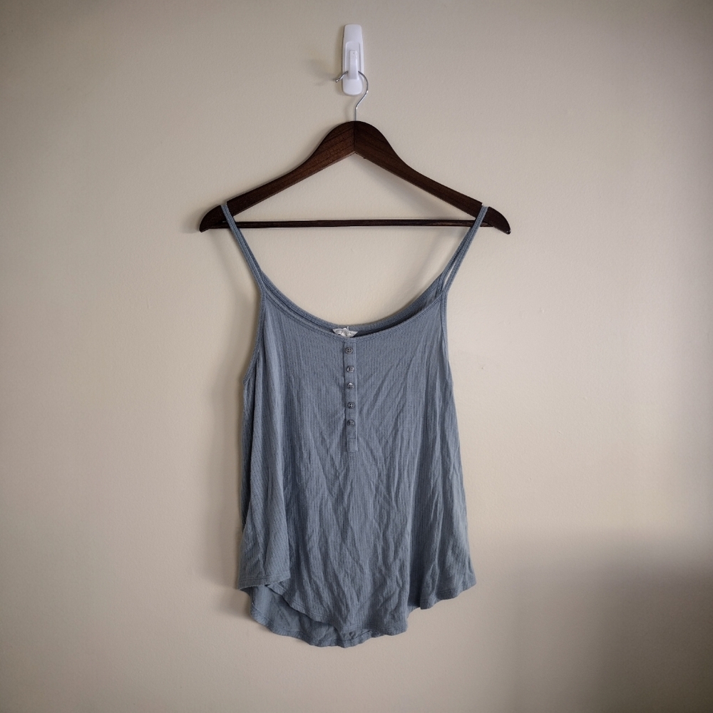 🌿 Aeropostale Light Blue Women's Flowy Tank Top Size Small